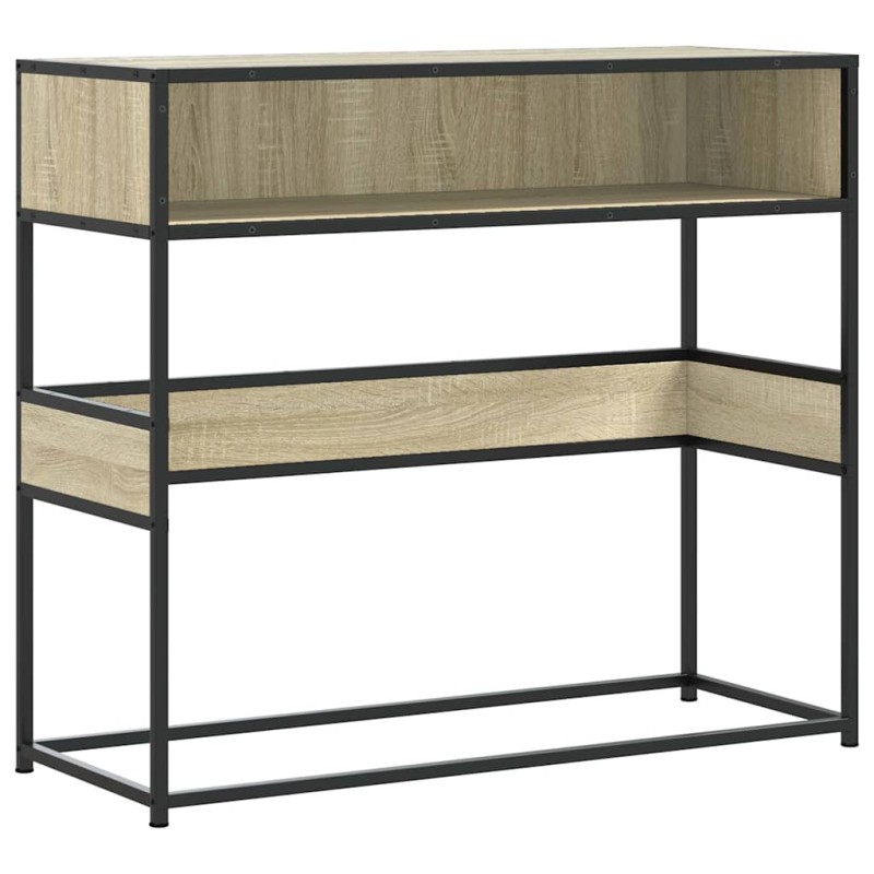 vidaXL Τραπέζι Κονσόλα Sonoma Δρυς 90x35x80 εκ. Επεξεργασμένο Ξύλο