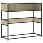 vidaXL Τραπέζι Κονσόλα Sonoma Δρυς 90x35x80 εκ. Επεξεργασμένο Ξύλο