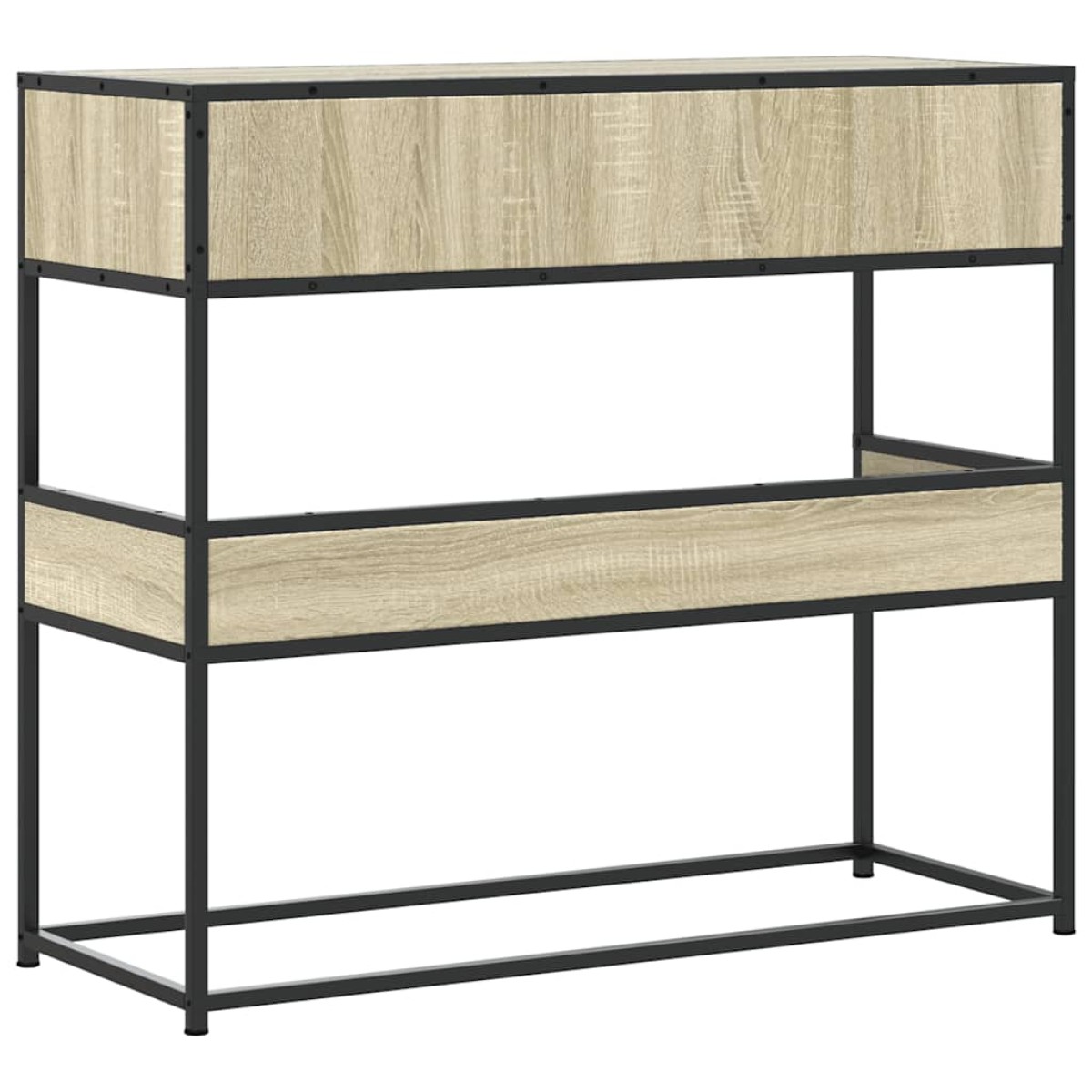 vidaXL Τραπέζι Κονσόλα Sonoma Δρυς 90x35x80 εκ. Επεξεργασμένο Ξύλο