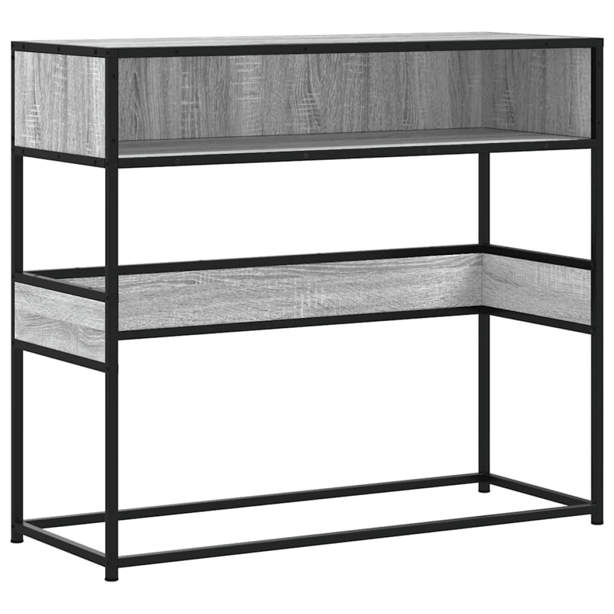 vidaXL Τραπέζι κονσόλας Γκρίζο Σονόμα 90x35x80 cm Ξύλινη κατασκευή