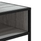 vidaXL Τραπέζι κονσόλας Γκρίζο Σονόμα 90x35x80 cm Ξύλινη κατασκευή