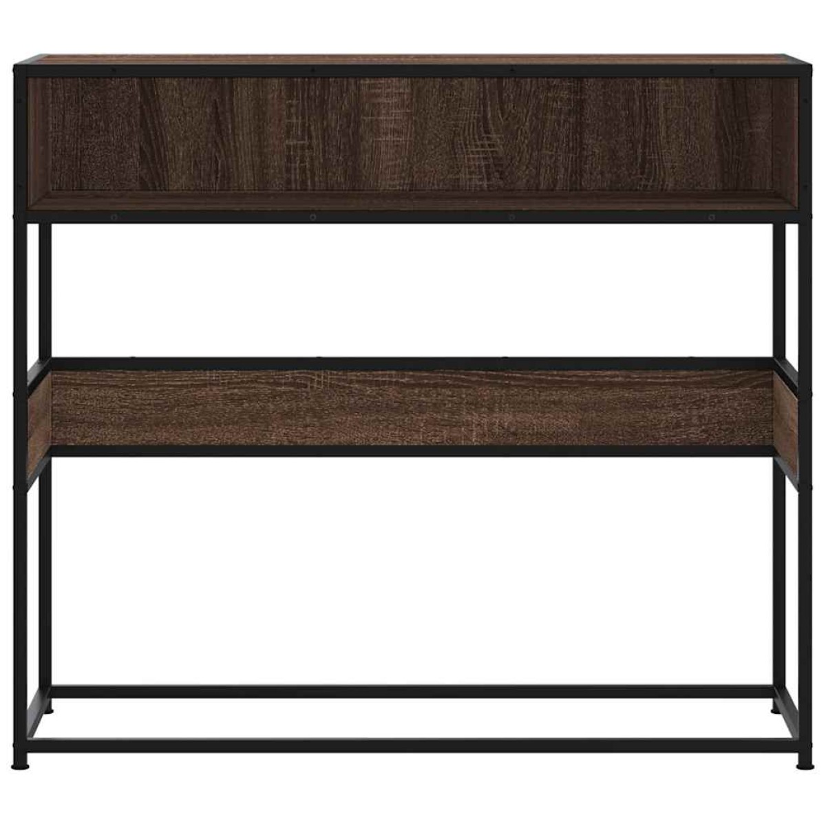 vidaXL Τραπέζι Κονσόλα Καφέ Δρυς 90x35x80 εκ. Επεξεργασμένο Ξύλο