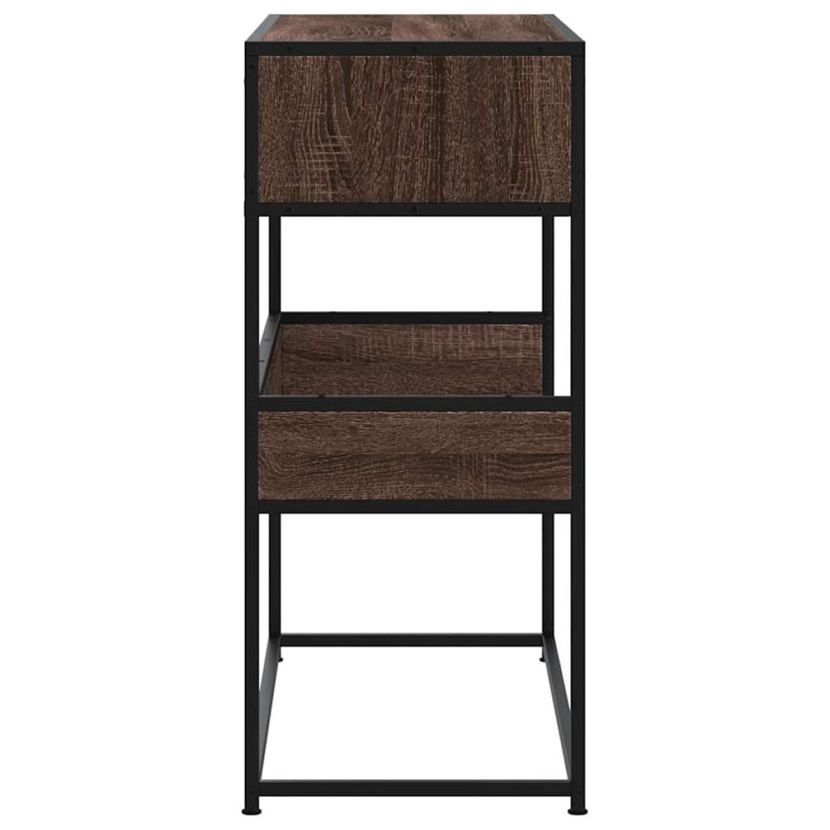 vidaXL Τραπέζι Κονσόλα Καφέ Δρυς 90x35x80 εκ. Επεξεργασμένο Ξύλο