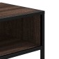 vidaXL Τραπέζι Κονσόλα Καφέ Δρυς 90x35x80 εκ. Επεξεργασμένο Ξύλο