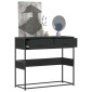 vidaXL Τραπέζι Κονσόλα Μαύρο 90x35x80 εκ. Επεξεργασμένο Ξύλο