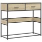 vidaXL Τραπέζι Κονσόλα Sonoma Δρυς 90x35x80 εκ. Επεξεργασμένο Ξύλο