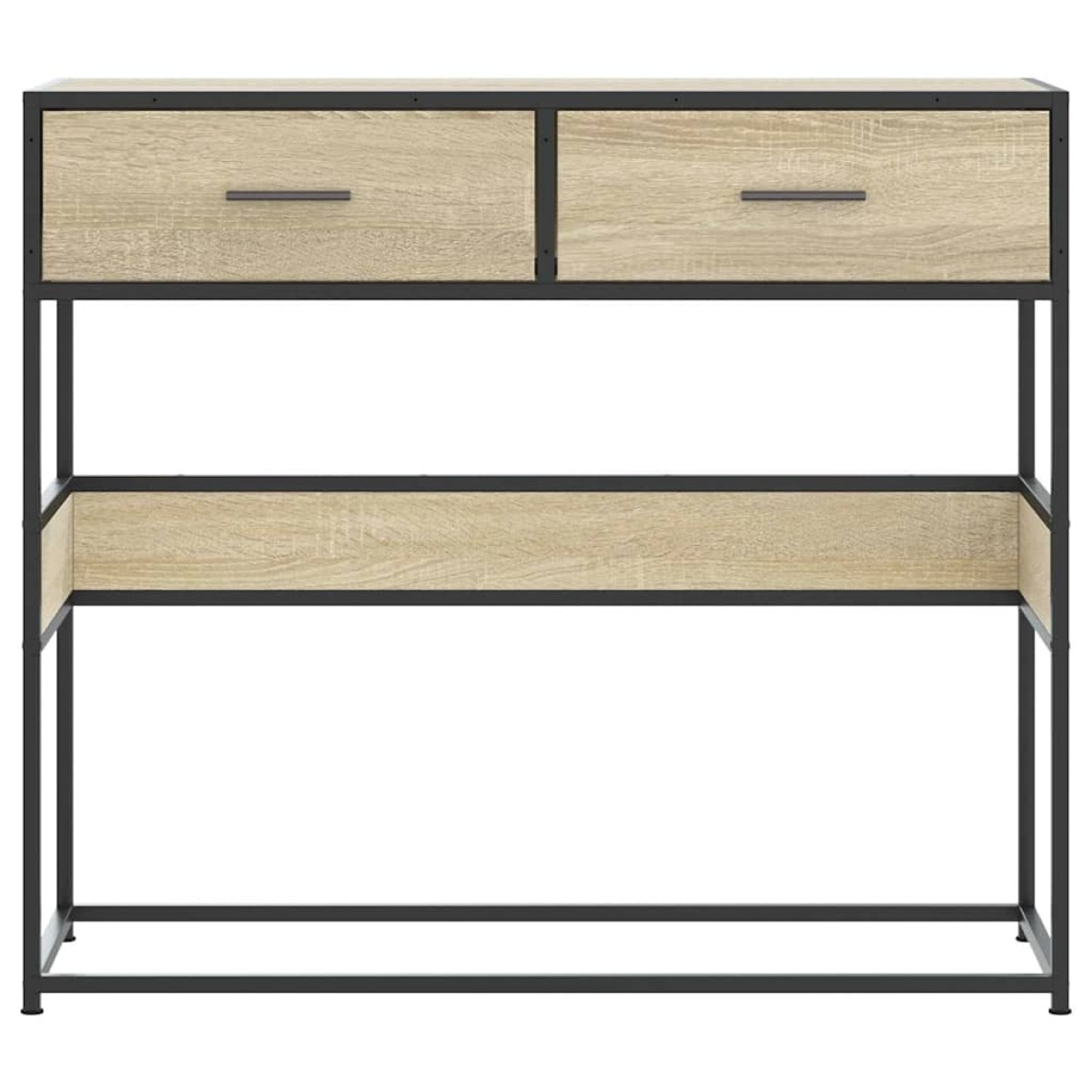 vidaXL Τραπέζι Κονσόλα Sonoma Δρυς 90x35x80 εκ. Επεξεργασμένο Ξύλο