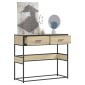 vidaXL Τραπέζι Κονσόλα Sonoma Δρυς 90x35x80 εκ. Επεξεργασμένο Ξύλο