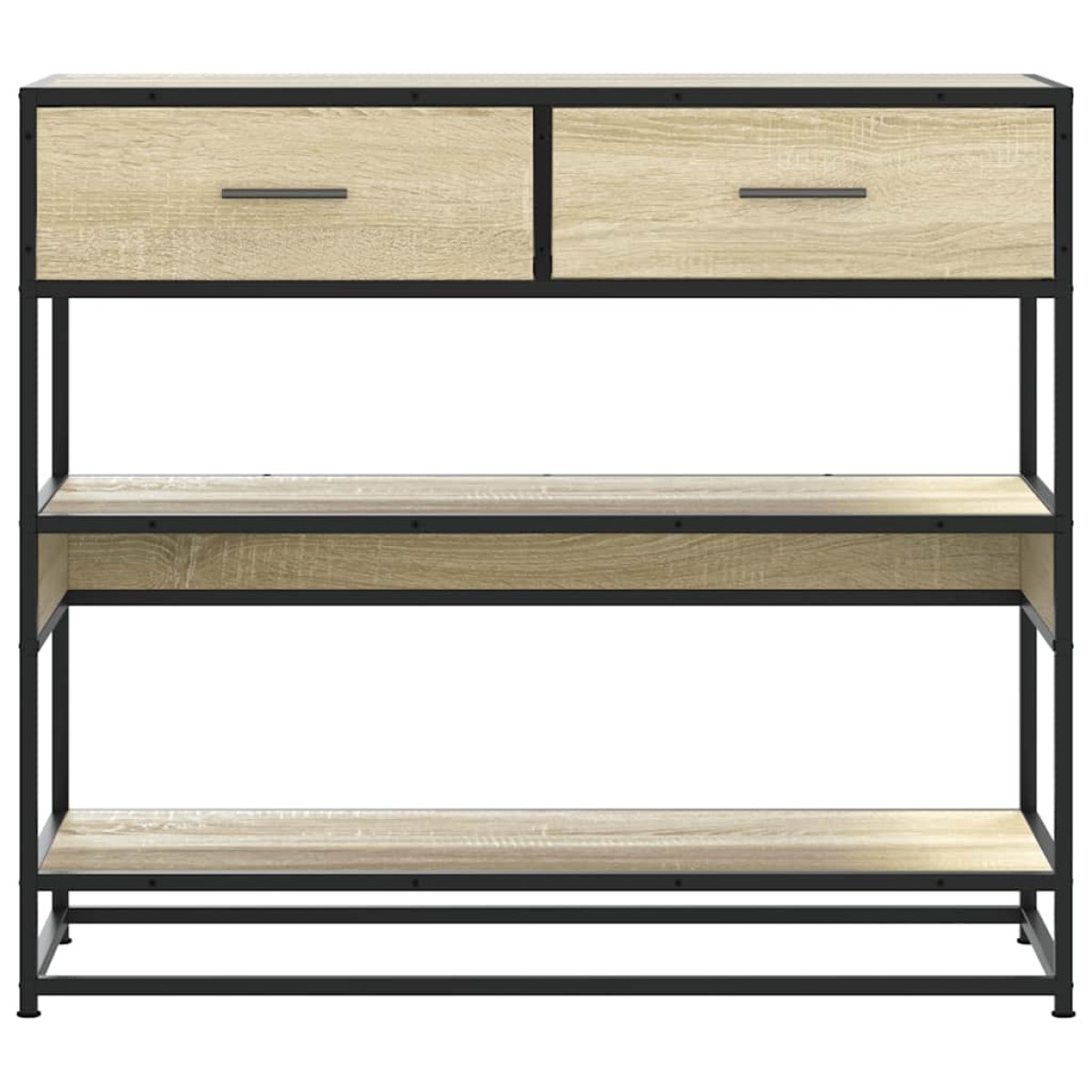 vidaXL Τραπέζι Κονσόλα Sonoma Δρυς 90x35x80 εκ. Επεξεργασμένο Ξύλο