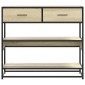 vidaXL Τραπέζι Κονσόλα Sonoma Δρυς 90x35x80 εκ. Επεξεργασμένο Ξύλο