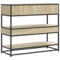 vidaXL Τραπέζι Κονσόλα Sonoma Δρυς 90x35x80 εκ. Επεξεργασμένο Ξύλο