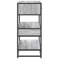 vidaXL Τραπέζι κονσόλας Γκρίζο Σονόμα 90x35x80 cm Ξύλινη κατασκευή