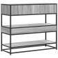 vidaXL Τραπέζι κονσόλας Γκρίζο Σονόμα 90x35x80 cm Ξύλινη κατασκευή