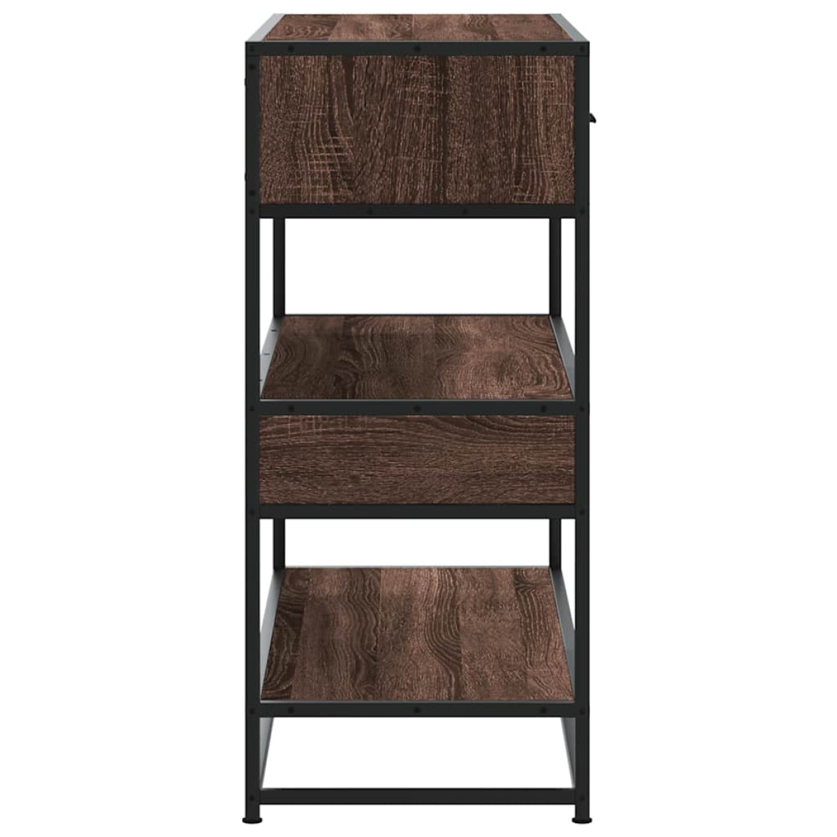 vidaXL Τραπέζι Κονσόλα Καφέ Δρυς 90x35x80 εκ. Επεξεργασμένο Ξύλο