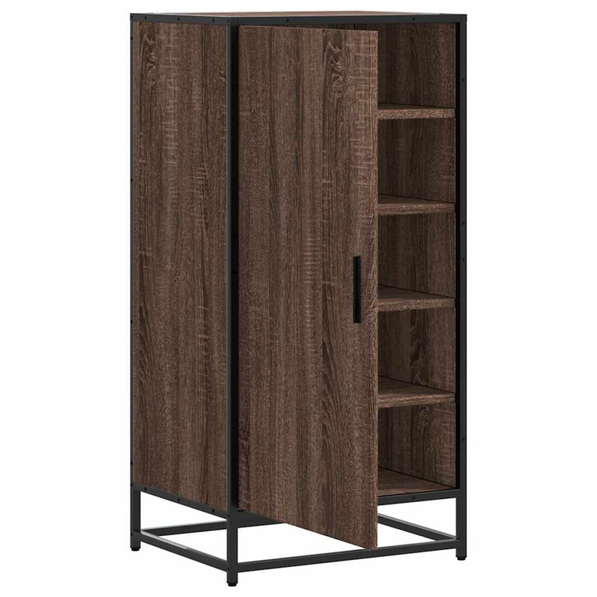 vidaXL Ράφι παπουτσιών καφέ δρυς 48x38x97,5 cm Κατασκευασμένο ξύλο