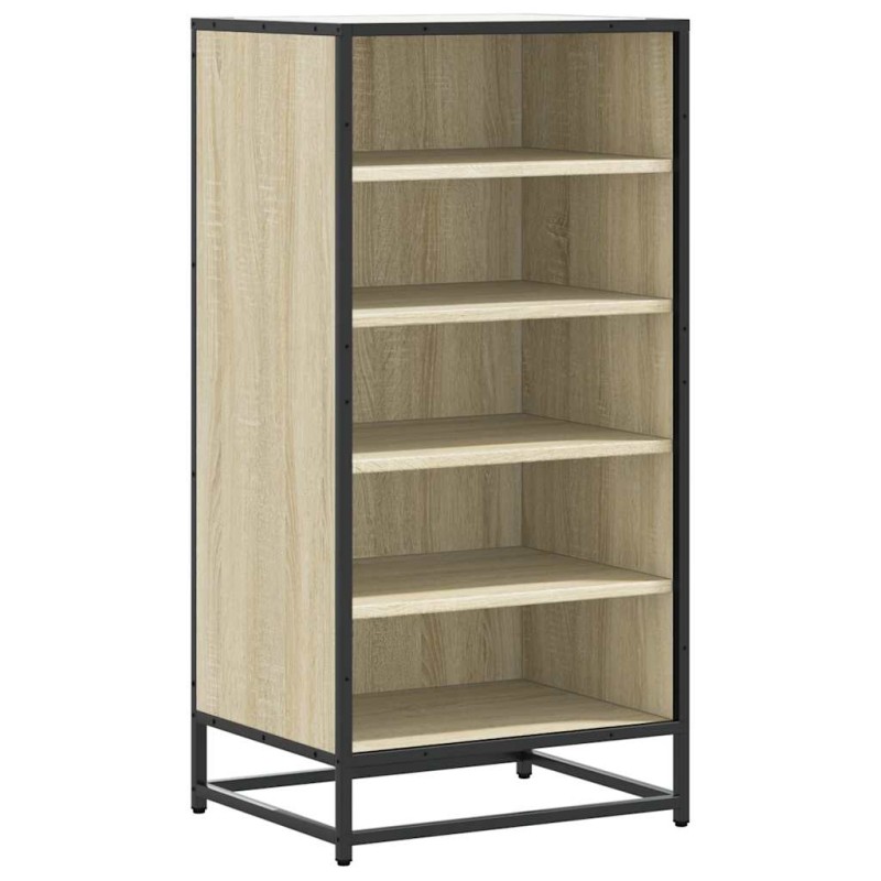 vidaXL Παπουτσοθήκη Sonoma Δρυς 48x38x97,5 εκ. από Επεξεργασμένο Ξύλο
