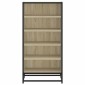 vidaXL Παπουτσοθήκη Sonoma Δρυς 48x38x97,5 εκ. από Επεξεργασμένο Ξύλο