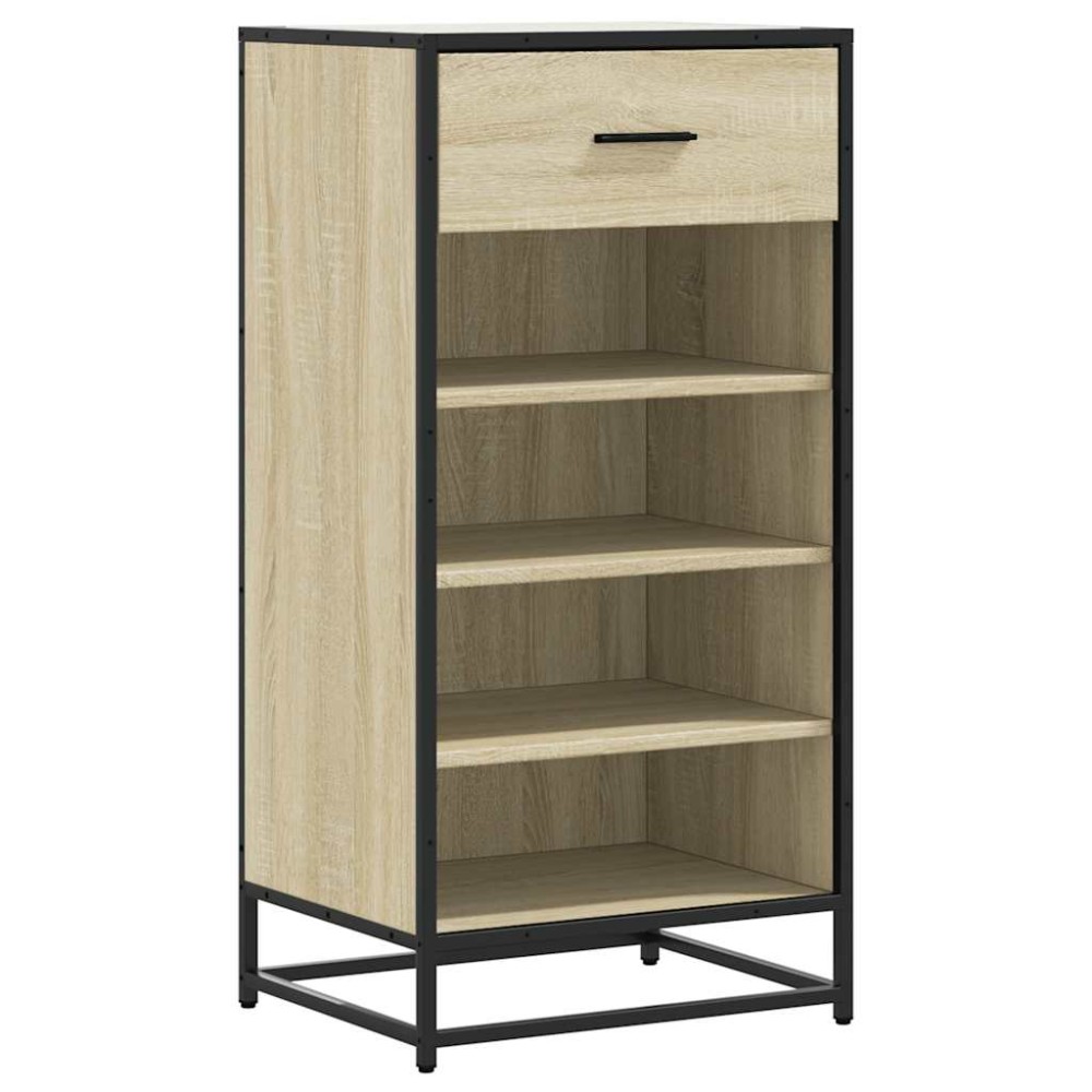 vidaXL Παπουτσοθήκη Sonoma Δρυς 48x38x97,5 εκ. Επεξεργασμένο Ξύλο
