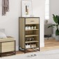 vidaXL Παπουτσοθήκη Sonoma Δρυς 48x38x97,5 εκ. Επεξεργασμένο Ξύλο