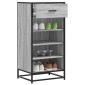 Ράφι παπουτσιών vidaXL Γκρι Sonoma 48x38x97,5 cm Κατασκευασμένο ξύλο