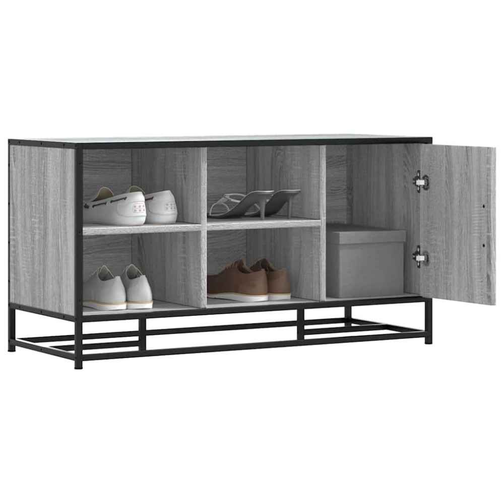 vidaXL Παπουτσοθήκη Γκρι Sonoma 102x35x55 εκ. από Επεξεργασμένο Ξύλο