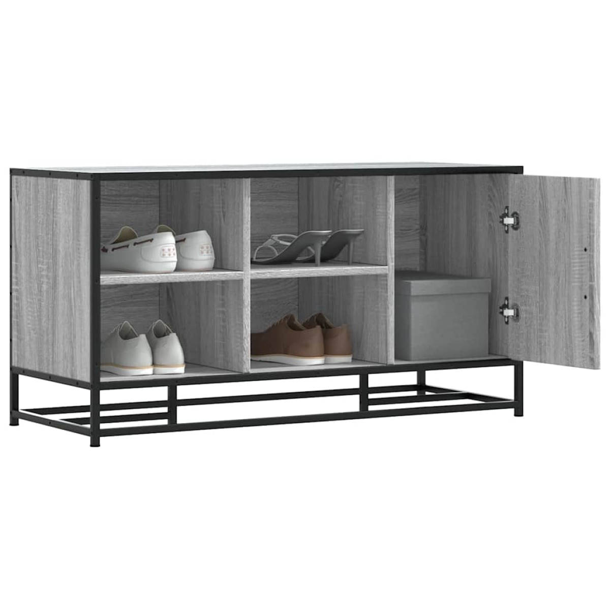 vidaXL Παπουτσοθήκη Γκρι Sonoma 102x35x55 εκ. από Επεξεργασμένο Ξύλο