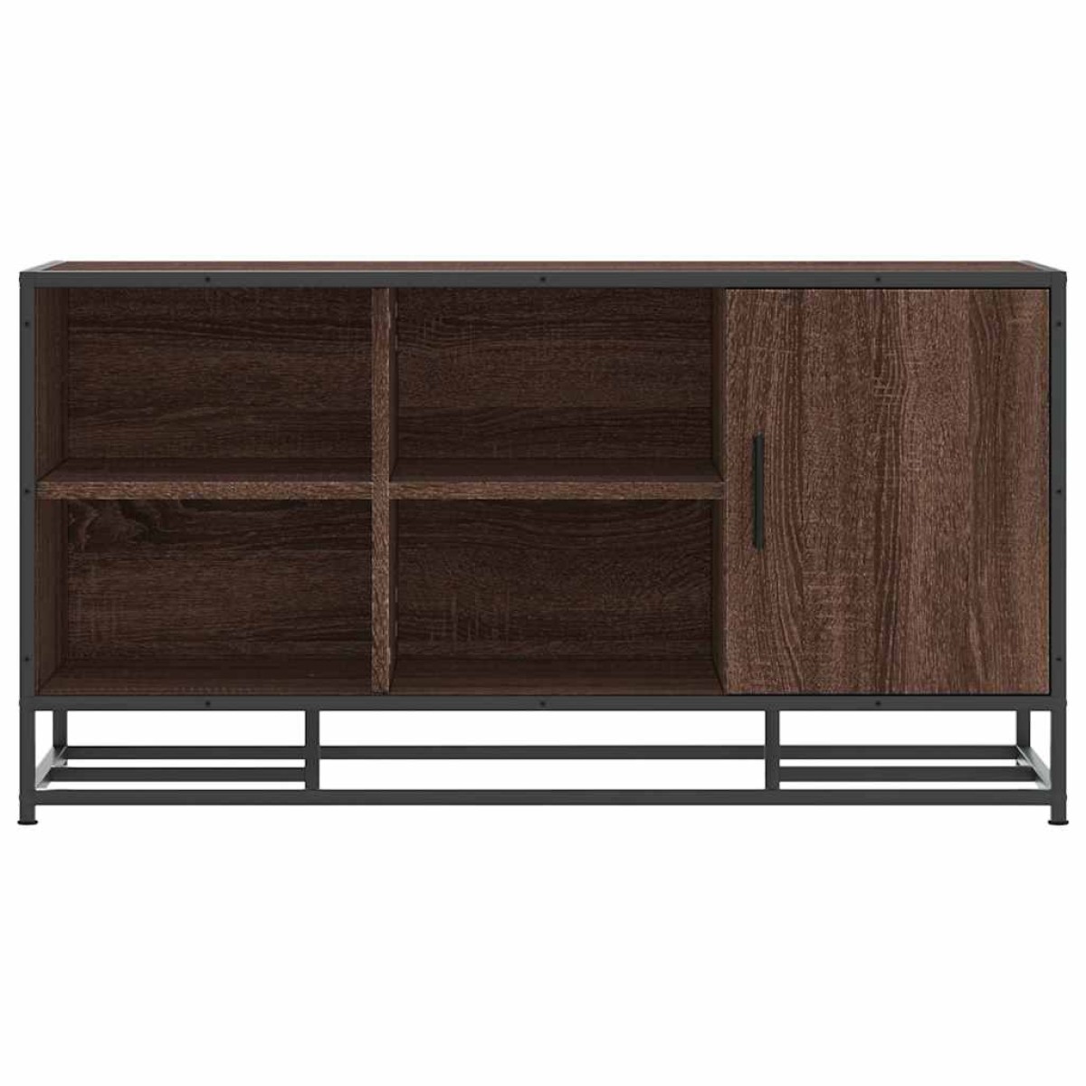 vidaXL Πάγκος παπουτσιών καφέ δρυς 100x40x53,5 cm