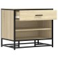vidaXL Πάγκος παπουτσιών Δρυς sonoma 60x40x53,5 cm Επεξεργασμένο ξύλο