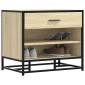 vidaXL Πάγκος παπουτσιών Δρυς sonoma 60x40x53,5 cm Επεξεργασμένο ξύλο