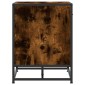 vidaXL Πάγκος παπουτσιών Δρυς Καπνιστό 60x40x53,5cm Επεξεργασμένο ξύλο