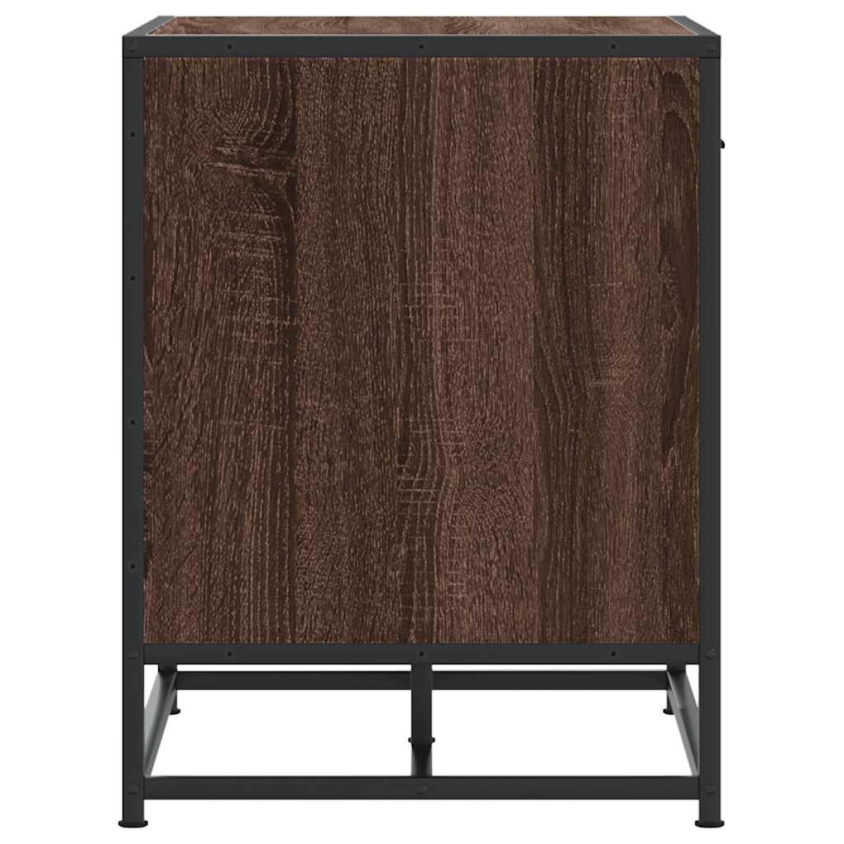 vidaXL Παγκάκι παπουτσιών καφέ δρυς 60x40x53,5 cm