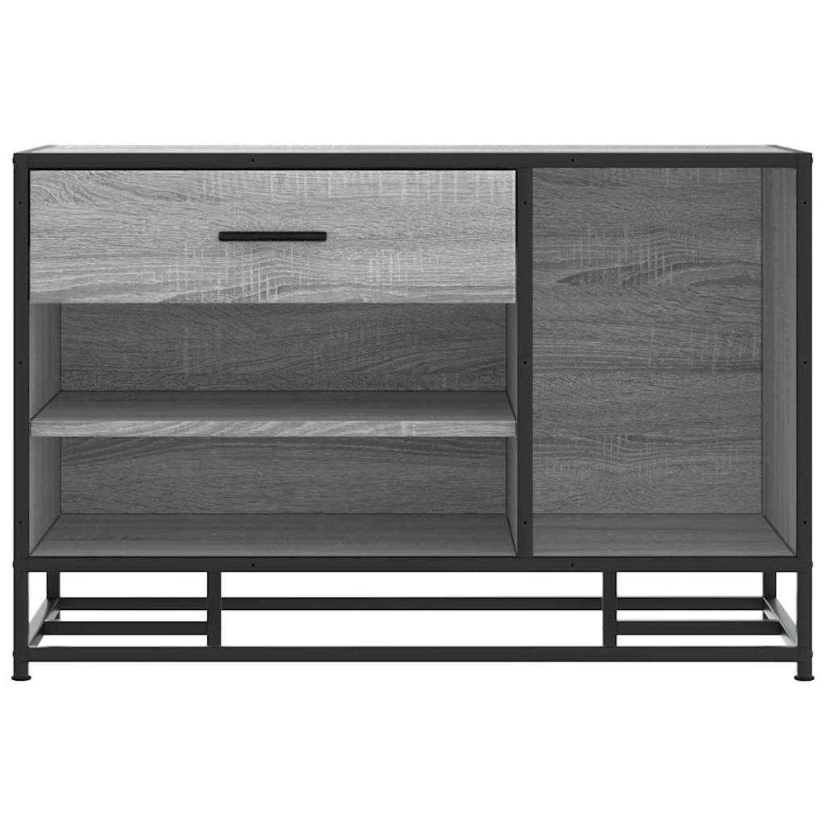 Πάγκος παπουτσιών vidaXL Γκρι Sonoma 80x40x53,5 cm