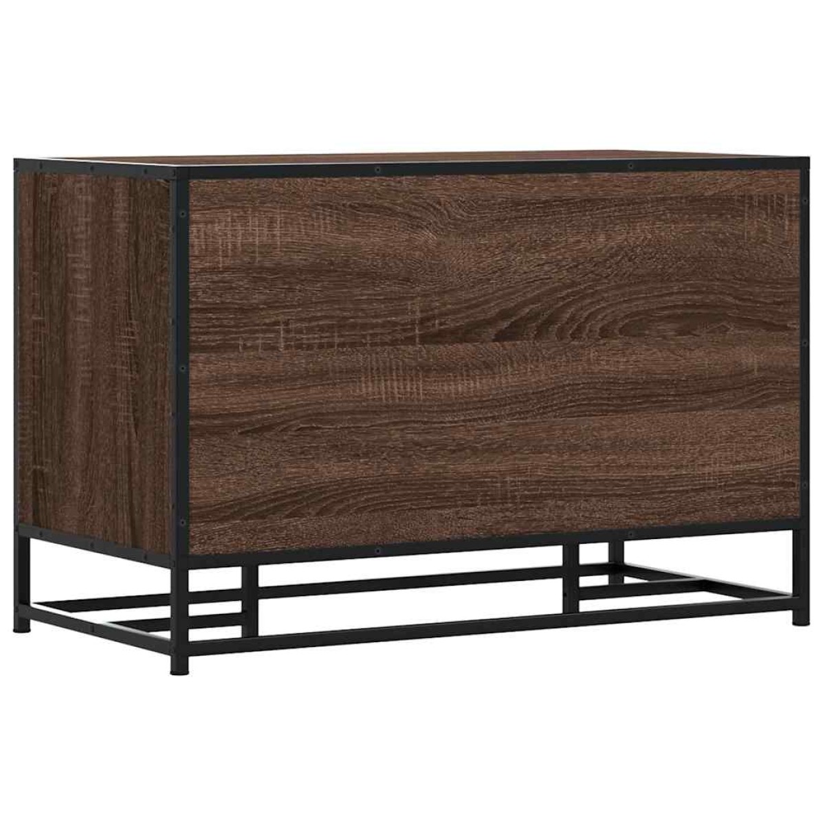 vidaXL Πάγκος παπουτσιών καφέ δρυς 80x40x53,5 cm