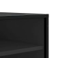 vidaXL Παπουτσοθήκη Μαύρη 84x40x53,5εκ. από Επεξεργασμένο Ξύλο μέταλλο