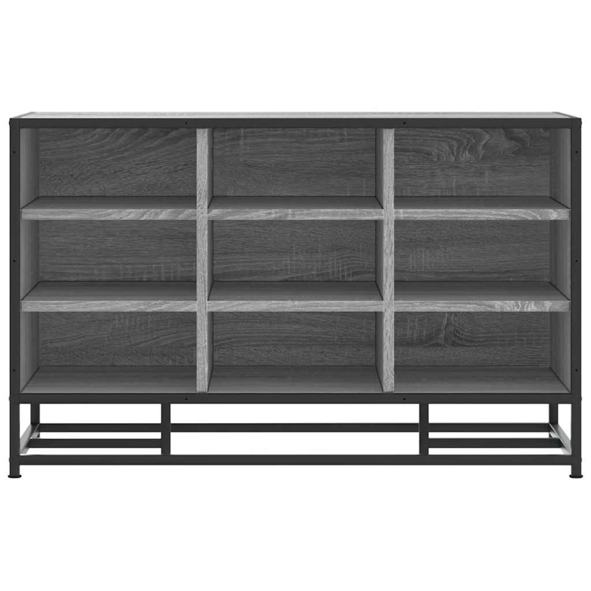 Πάγκος παπουτσιών vidaXL Γκρι Sonoma 84x40x53,5 cm