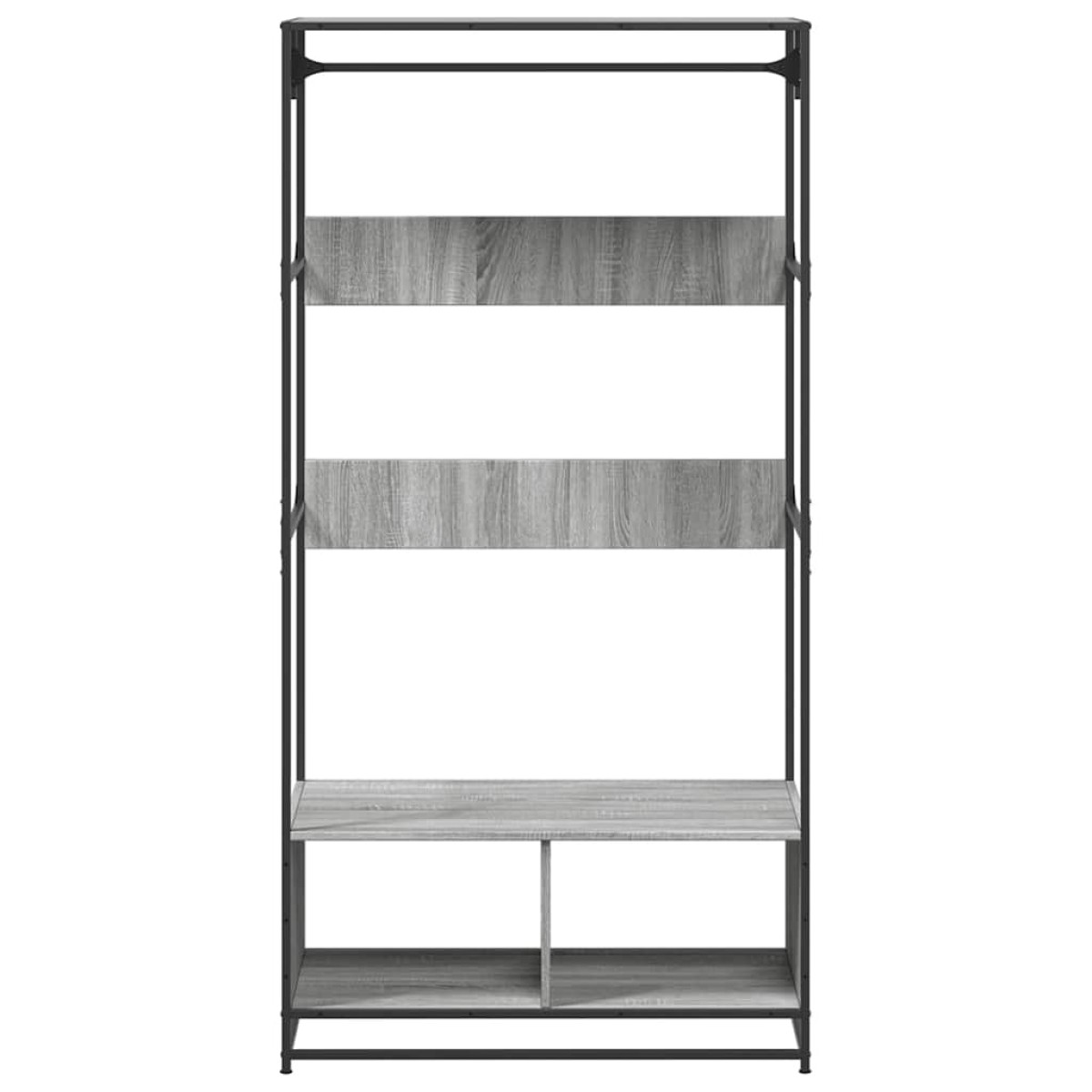 vidaXL Ντουλάπα Γκρι Sonoma 90x50x180 εκ. από Επεξεργασμένο Ξύλο