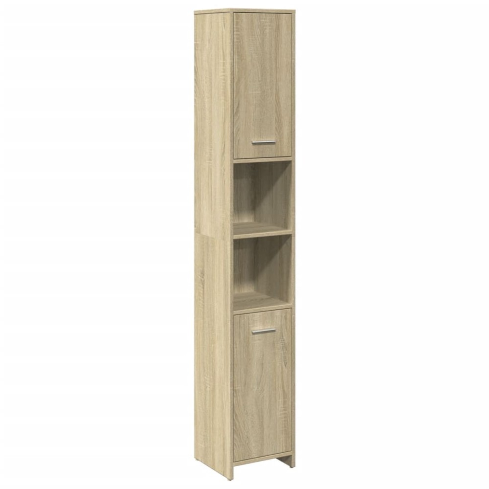 vidaXL Στήλη Μπάνιου Sonoma Δρυς 30x30x183,5 εκ. Επεξεργασμένο Ξύλο
