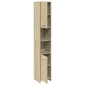 vidaXL Στήλη Μπάνιου Sonoma Δρυς 30x30x183,5 εκ. Επεξεργασμένο Ξύλο