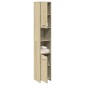 vidaXL Στήλη Μπάνιου Sonoma Δρυς 30x30x183,5 εκ. Επεξεργασμένο Ξύλο