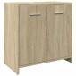 vidaXL Ντουλάπι Νιπτήρα Μπάνιου Sonoma Δρυς 60x33x60 εκ. Επεξ. Ξύλο
