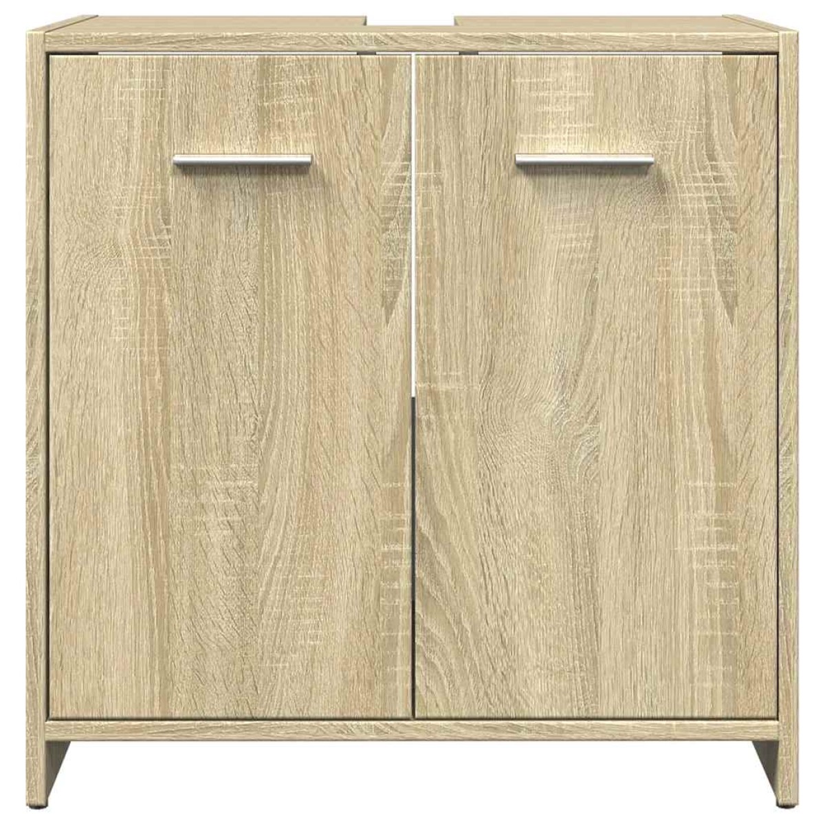 vidaXL Ντουλάπι Νιπτήρα Μπάνιου Sonoma Δρυς 60x33x60 εκ. Επεξ. Ξύλο