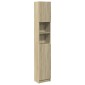 vidaXL Στήλη Μπάνιου Sonoma Δρυς 32 x 25,5 x 190εκ. Επεξεργασμένο Ξύλο