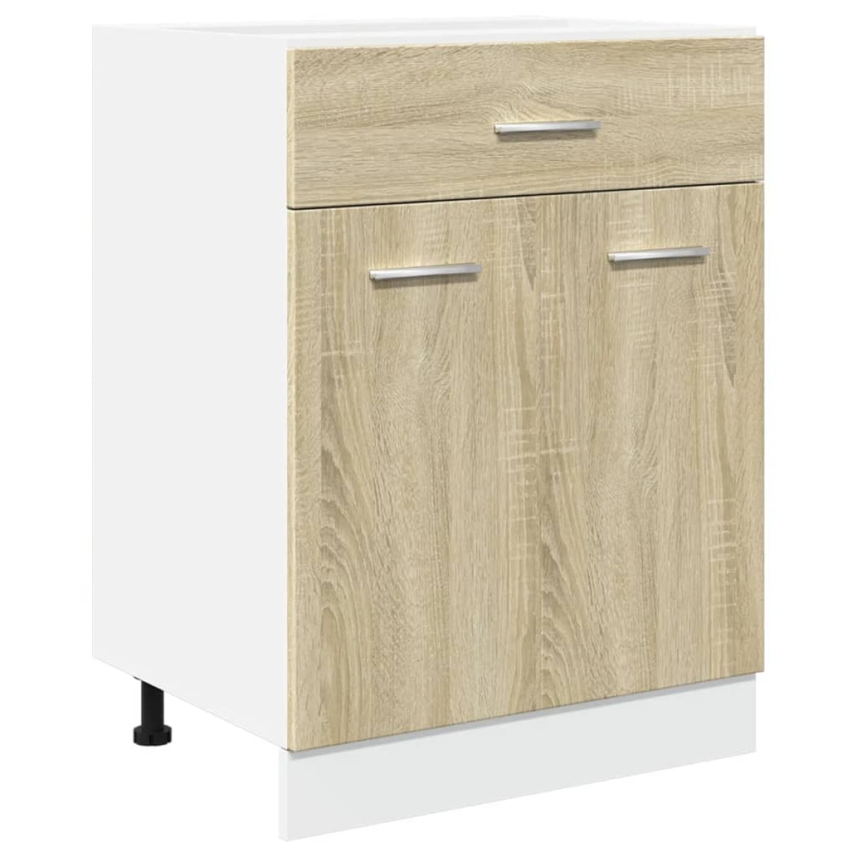 vidaXL Ντουλάπι με Συρτάρια "Lyon" Χρώμα Sonoma Δρυς 60x46x81,5 εκ. από Τεχνητό Ξύλο