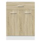 vidaXL Ντουλάπι με Συρτάρια "Lyon" Χρώμα Sonoma Δρυς 60x46x81,5 εκ. από Τεχνητό Ξύλο