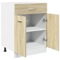 vidaXL Ντουλάπι με Συρτάρια "Lyon" Χρώμα Sonoma Δρυς 60x46x81,5 εκ. από Τεχνητό Ξύλο