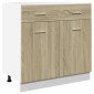 vidaXL Ντουλάπι με Συρτάρια "Lyon" σε Χρώμα Sonoma Δρυς 80x46x81,5 εκ. από Τεχνητό Ξύλο