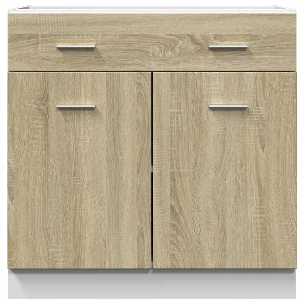 vidaXL Ντουλάπι με Συρτάρια "Lyon" σε Χρώμα Sonoma Δρυς 80x46x81,5 εκ. από Τεχνητό Ξύλο