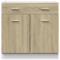 vidaXL Ντουλάπι με Συρτάρια "Lyon" σε Χρώμα Sonoma Δρυς 80x46x81,5 εκ. από Τεχνητό Ξύλο