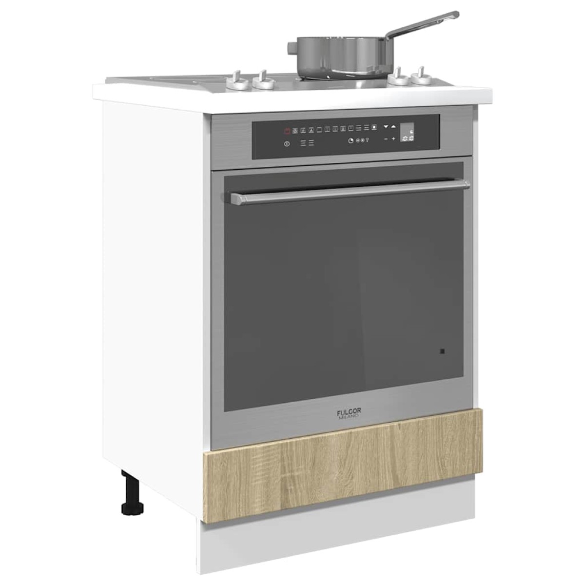 vidaXL Ντουλάπι για Φούρνο Sonoma Δρυς 60x46x81,5 εκ. Επεξ. Ξύλο