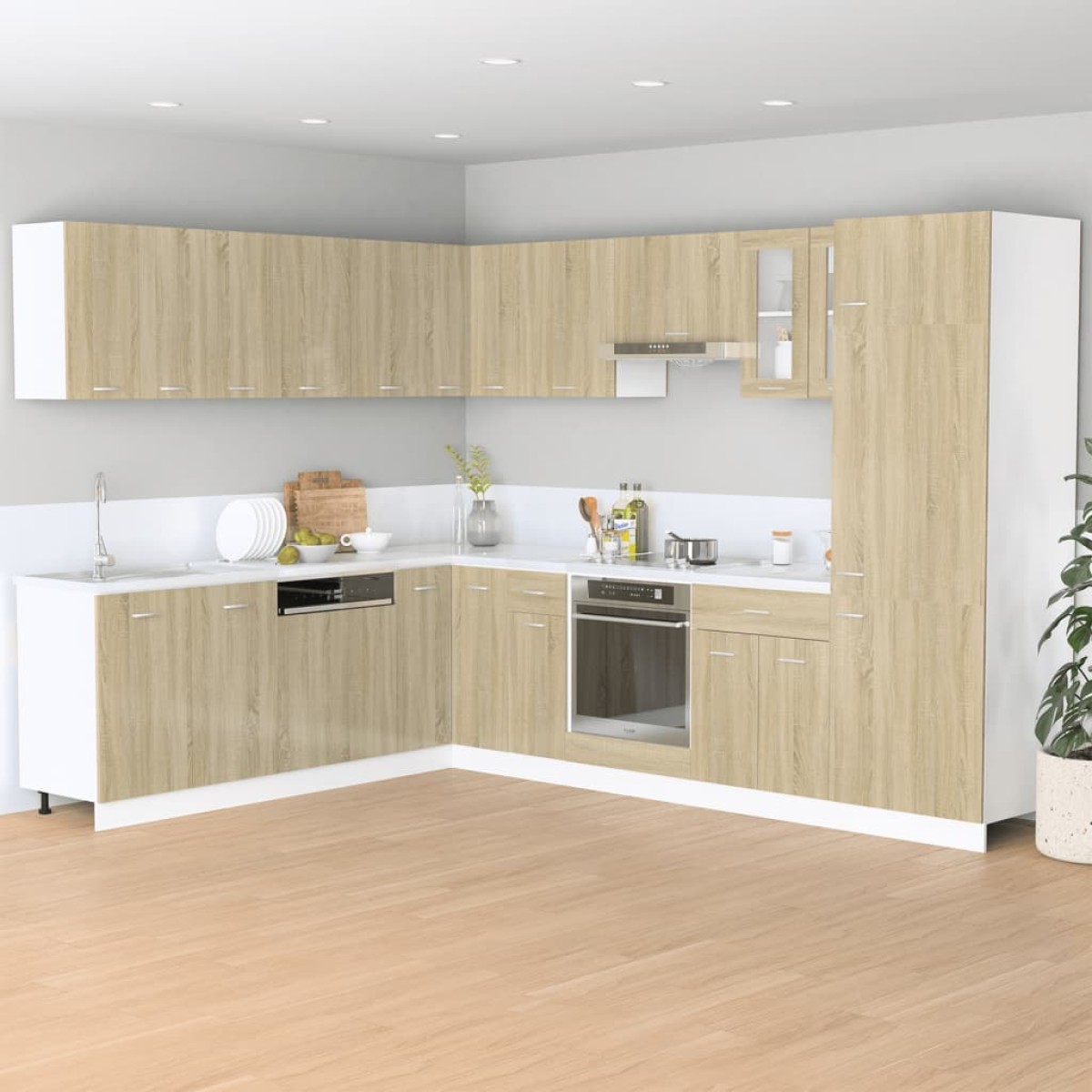 vidaXL Κρεμαστό Ντουλάπι "Lyon" Ξύλο Sonoma Δρυς 80x31x60 εκ. από Τεχνητό Ξύλο